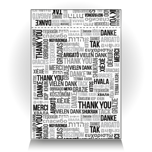 Versandbeutel Danke/thank you